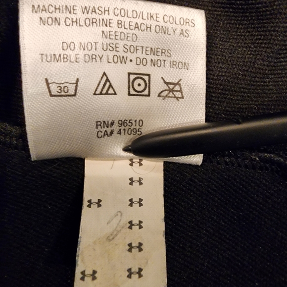 Under Armour Black Fitted Long Sleeve Top with Mandarin Collar - Picture 6 of 11